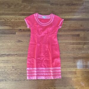 Boden Pink Linen Dress